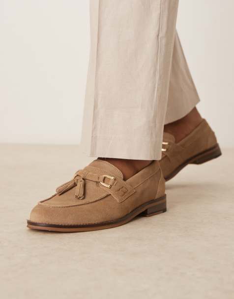 ASOS DESIGN - Mocassini color talpa in camoscio con nappe - view 1