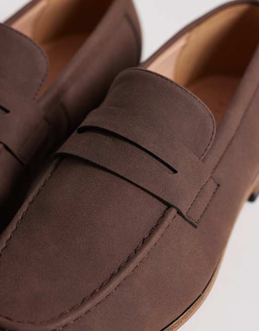 ASOS DESIGN - Mocassini stile college marroni, 2 di 4