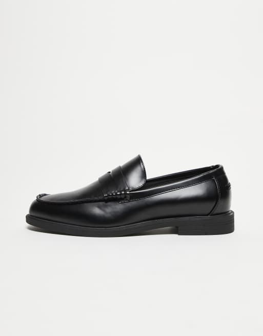 ASOS DESIGN - Mocassini stile college neri, 4 di 4