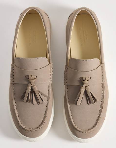 ASOS DESIGN - Mocassini tortora con nappe - view 1