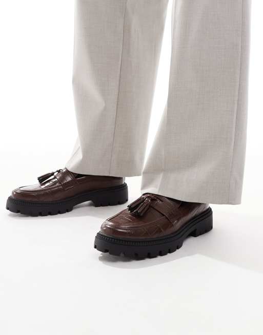 ASOS DESIGN - Mocassins à détails western et semelle crantée - Marron, 2 de 4