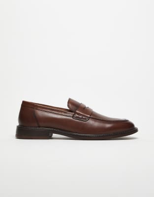 ASOS DESIGN - Mocassins à glands en cuir - Fauve-Brown