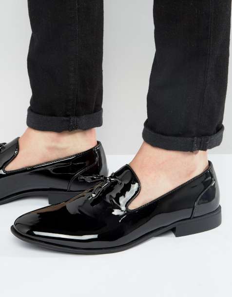 Mocassin Homme Noir Brillant