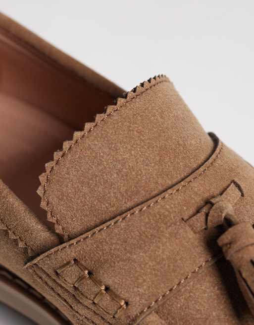 ASOS DESIGN - Mocassins à pampilles avec semelle crantée - Taupe, 4 de 4