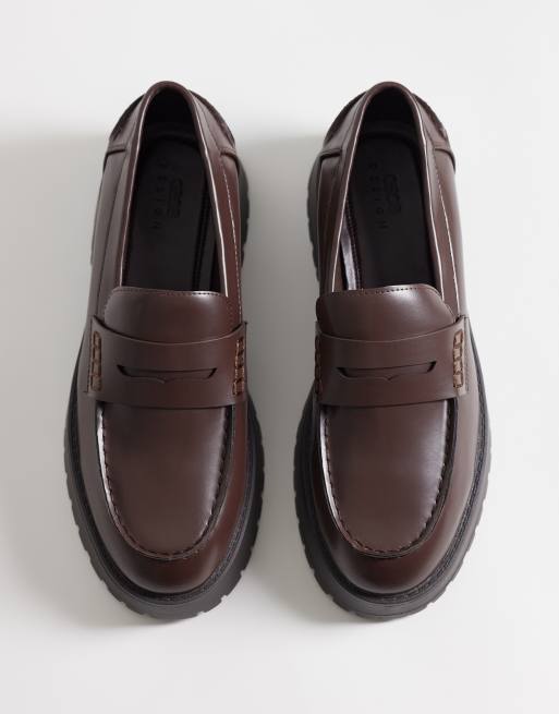 ASOS DESIGN - Mocassins à semelle crantée - Marron, 2 de 4