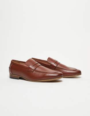 ASOS DESIGN - Mocassins avec semelle naturelle - Marron