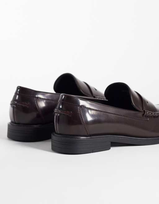 ASOS DESIGN - Mocassins - Bordeaux, 2 de 4
