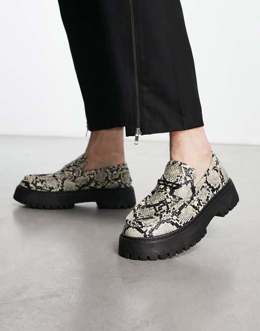 ASOS DESIGN Mocassins chunky imitation serpent ASOS