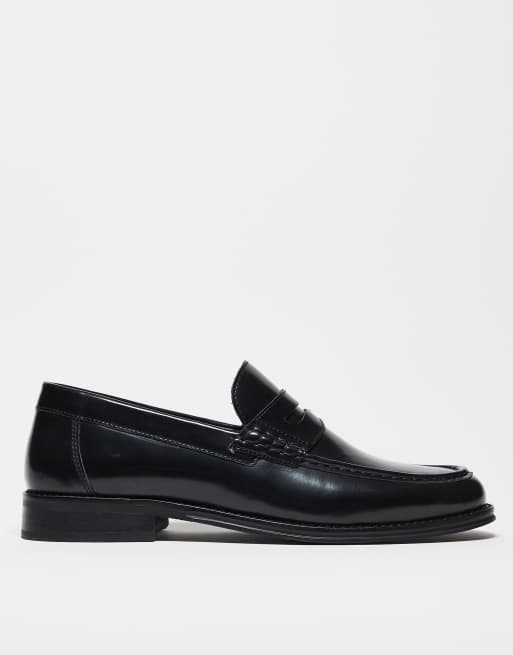 ASOS DESIGN - Mocassins en cuir - Noir, 3 de 4