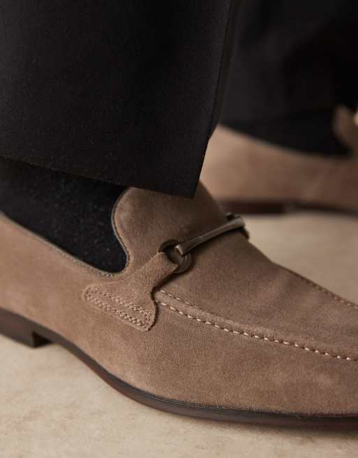 ASOS DESIGN - Mocassins en daim avec mors - Taupe, 4 de 4