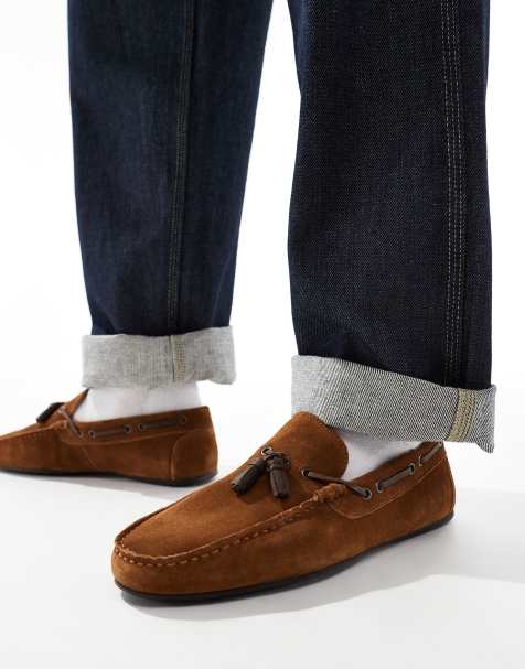 ASOS DESIGN - Mocassins en daim - Taupe - view 1