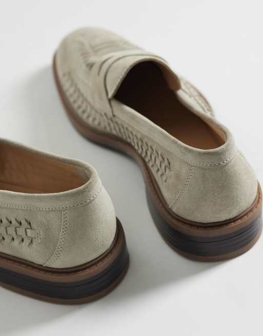 ASOS DESIGN - Mocassins en daim tressé - Taupe, 4 de 4