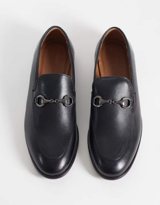 ASOS DESIGN mocassins fins à mors en cuir noir, 2 de 4