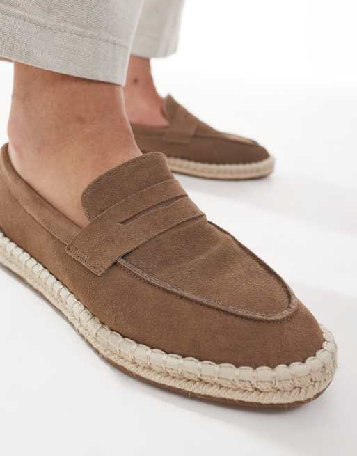ASOS DESIGN - Mocassins style espadrilles en daim - Marron, 2 de 4