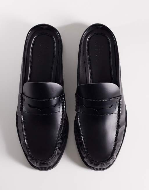 ASOS DESIGN - Mocassins style mules avec détails froncés - Noir, 2 de 4