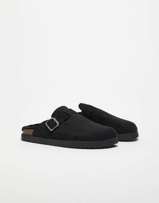 ASOS DESIGN - Mocassins style mules avec doublure en fausse fourrure - Noir, 2 de 4