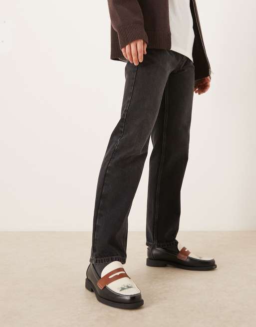ASOS DESIGN - Mocassins tricolores avec inscription, 2 de 4