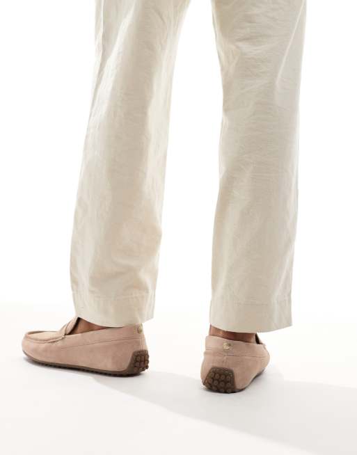 ASOS DESIGN moccasins in pink suede, 4 of 4