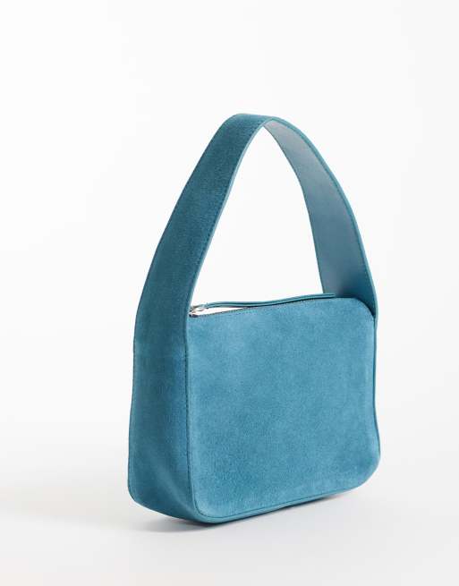 ASOS DESIGN mockaväska med handtag i teal, 4 av 4