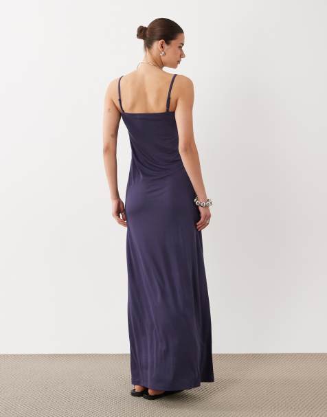 asos dark blue dress Navy Party Dresses
