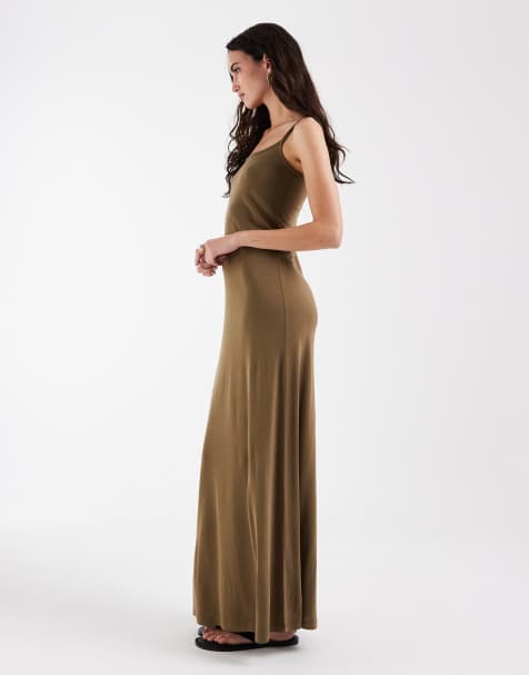 ASOS DESIGN modal blend soft touch slip dress - view 1