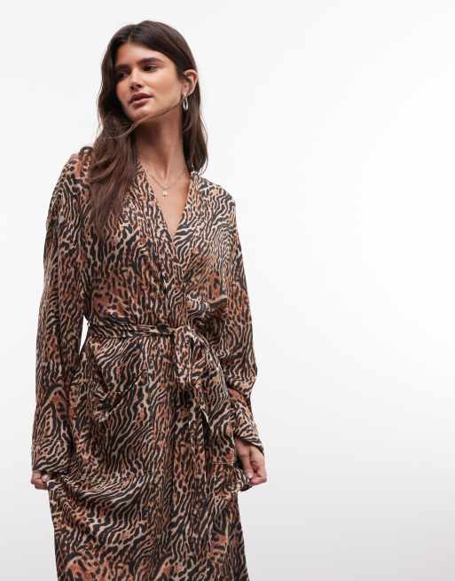 ASOS DESIGN modal morgenkåbe med dyreprint, 4 af 4