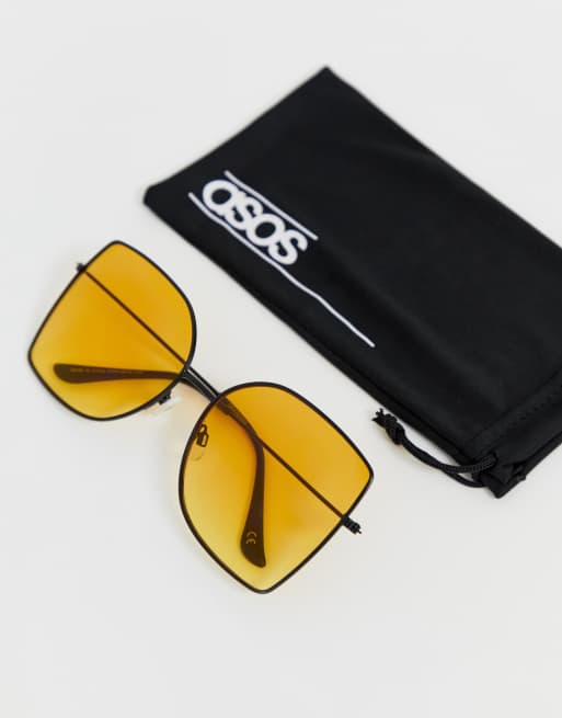ASOS DESIGN - Modieuze oversized vierkante metalen bril, 2 van 4