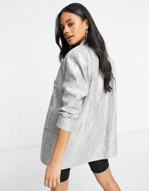 Asos hot sale metallic blazer