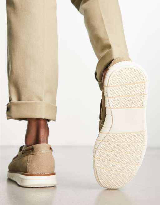 ASOS DESIGN – Mokasyny z kamiennobeżowego zamszu, 2 z 4
