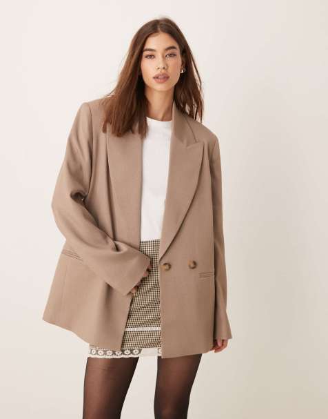 ASOS DESIGN - Mokkabrun og multifunktionel blazer - view 1