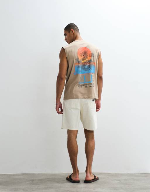 ASOS DESIGN - Mokkabrun oversized tanktop med dragegrafik, 4 af 5