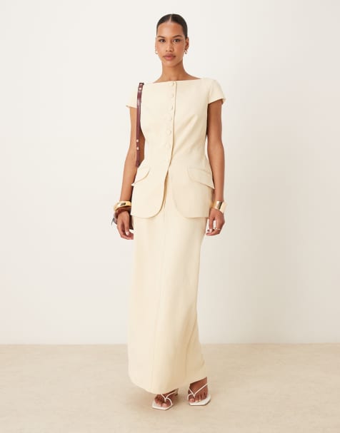 ASOS DESIGN molded hip cap sleeve blazer set - view 1