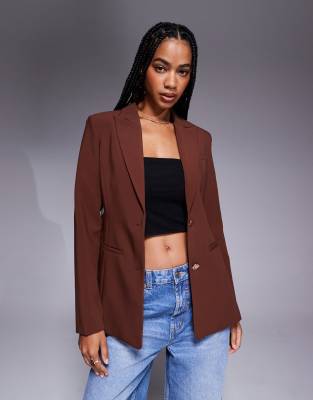 Asos Design Molded Hips Blazer
