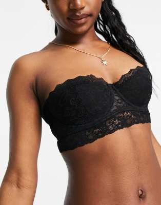 soutien gorge bandeau dentelle