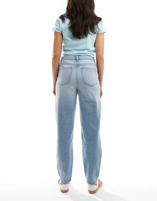 ASOS DESIGN mom jeans in light blue ASOS