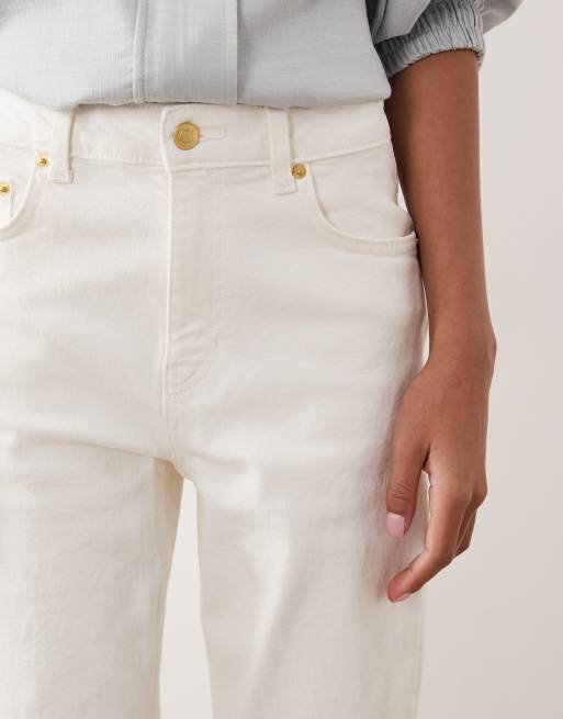 ASOS DESIGN - Mom jeans slim bianchi, 4 di 5