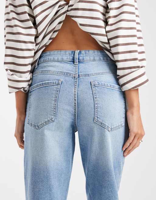 ASOS DESIGN - Mom jeans slim blu medio, 4 di 5