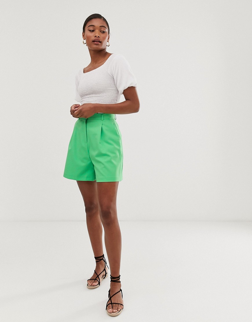 ASOS DESIGN - Mom shorts in groen