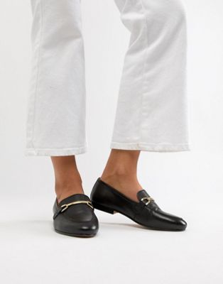 asos design moment leather loafers