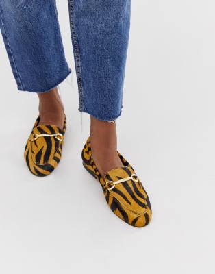 asos design moment leather loafers