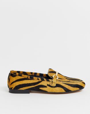 asos design moment leather loafers