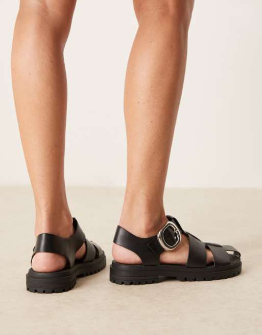 ASOS DESIGN - Monarch - Sandales larges et chunky style pêcheur - Noir, 2 de 4