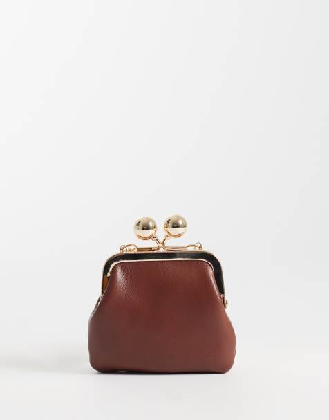 ASOS DESIGN - Monedero color tostado con charm - view 1