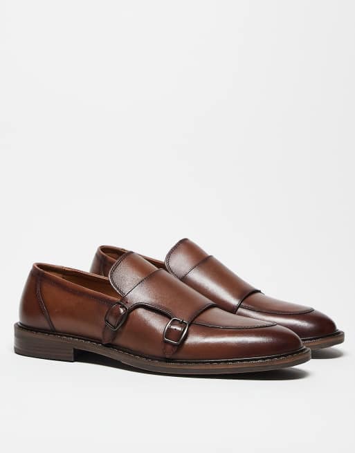 ASOS DESIGN – Monk-Schuhe aus hellbraunem Leder, 3 von 4