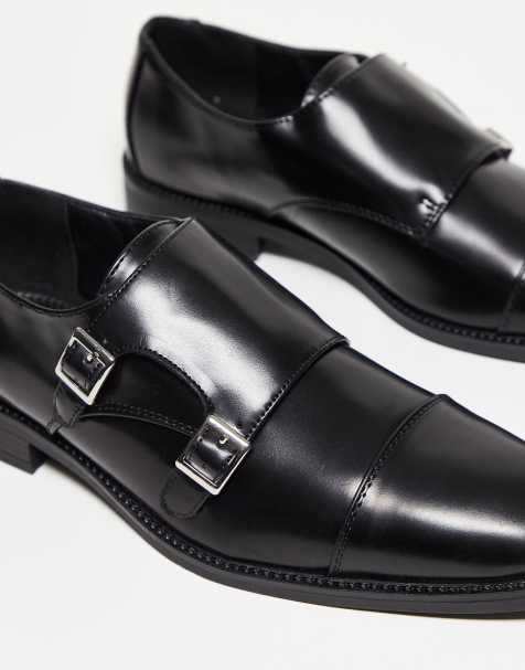 ASOS Design monk dress shoes in Black