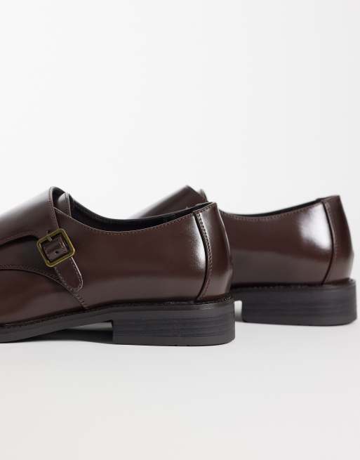 ASOS DESIGN monk shoes in brown, 4 of 4