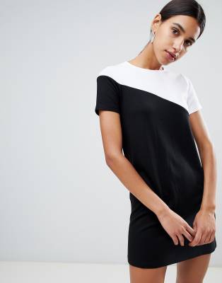 color block t shirt dress