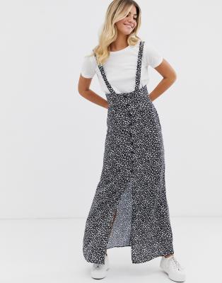 maxi pinafore skirt