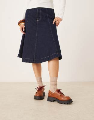 Asos Design Monsoon Chunky Lace Up Boat Shoes In Brown