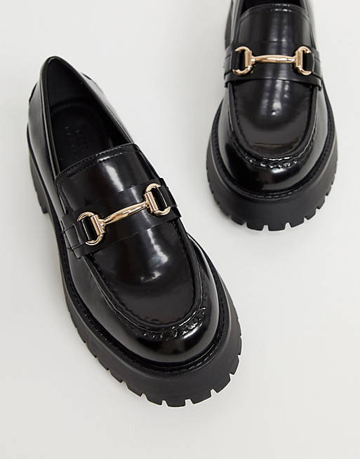 ASOS DESIGN chunky loafers in black | ASOS